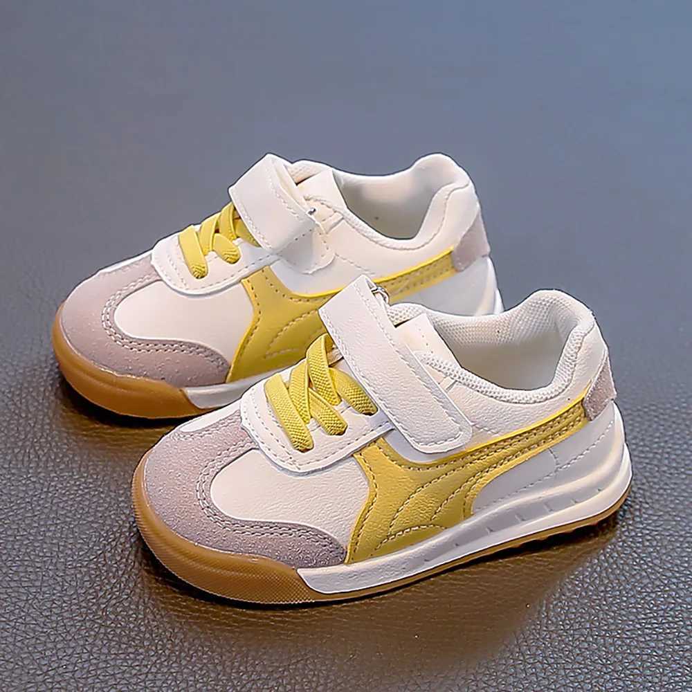 Autumn Sport Shoes For Children PU Leather Waterproof Boys Girls Tennis Shoes Softsoled Antislippery Kids Sneakers Footwear Y250912