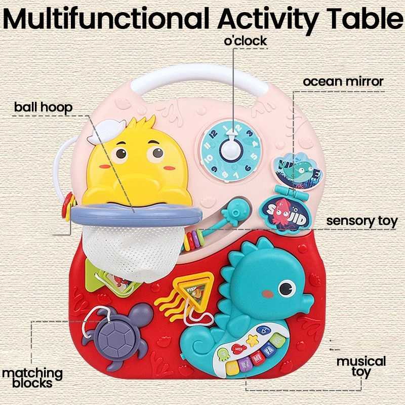 Baby Activity Table Musical Toys Sound Maker Games for Babies Sensory Toys MultiFunctional Movement Developing Educational Toys C250912