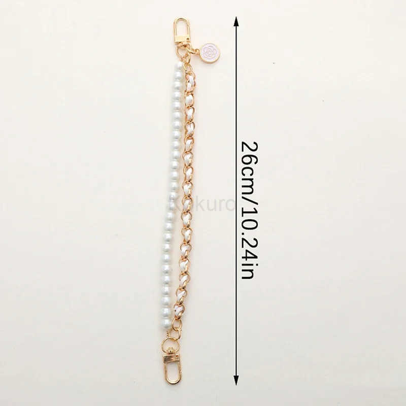 Vintage Pearl Bag Strap For Handbag Double Layer Chain Pearl Phone Lanyard Exquisite Purse Replacement Handles Bag Accessory M250912