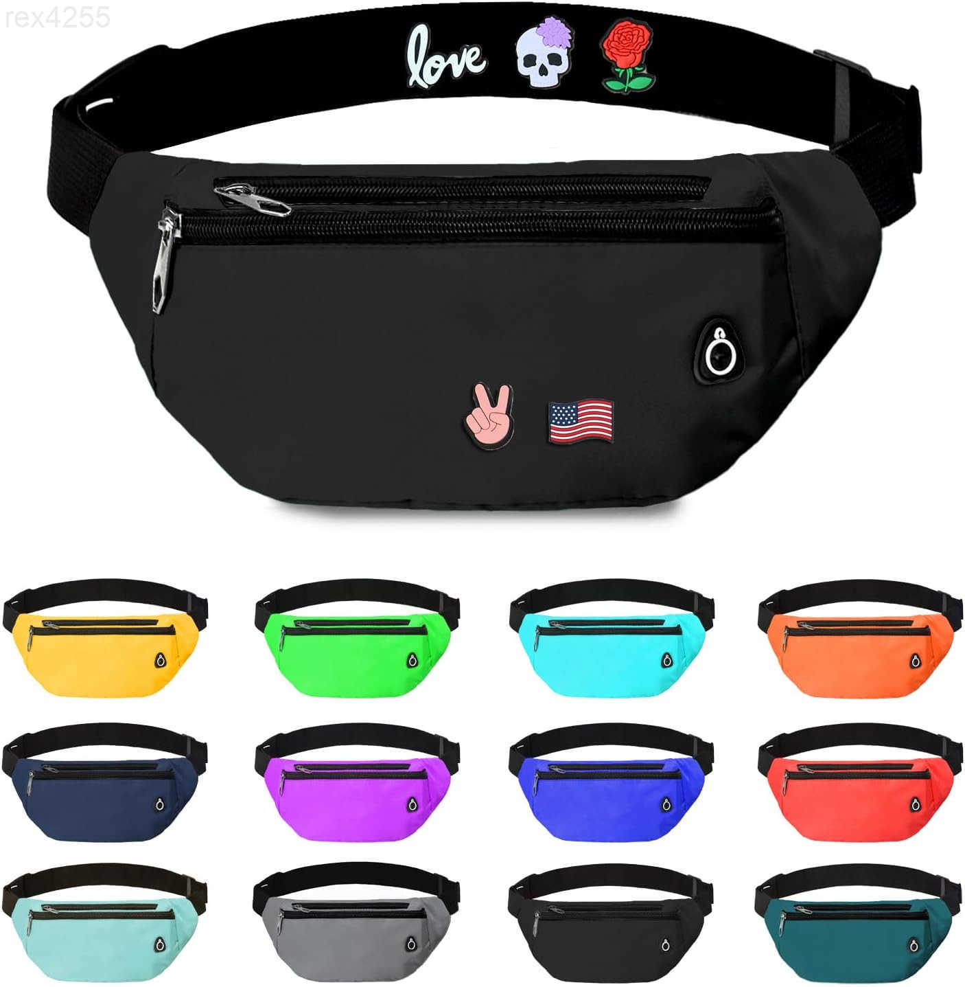 Pack for Women MenCrossbody Fanny Pack Water Resistant Sports Waist Bag Pack Belt Bag for Travel Hiking RunningW250912