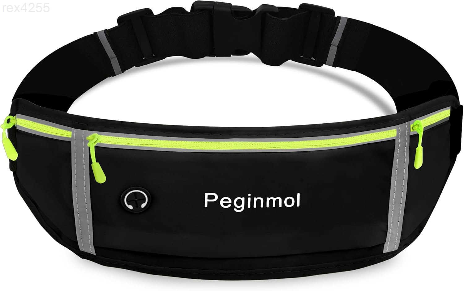 Running Belt Fanny Pack Waist Pack Bag for Women Men Running Pouch for Phone Waterproof Reflective with 3 Pouches Running Phone Holder for Sports Trav