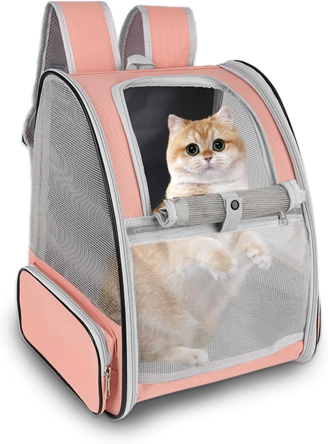 Cat Backpack CarrierPet Carrier Airline Approved for Small Dog Cat Puppy Kitten BunnyVentilated Mesh Design Animal Backpack for Hiking Camping Travel 