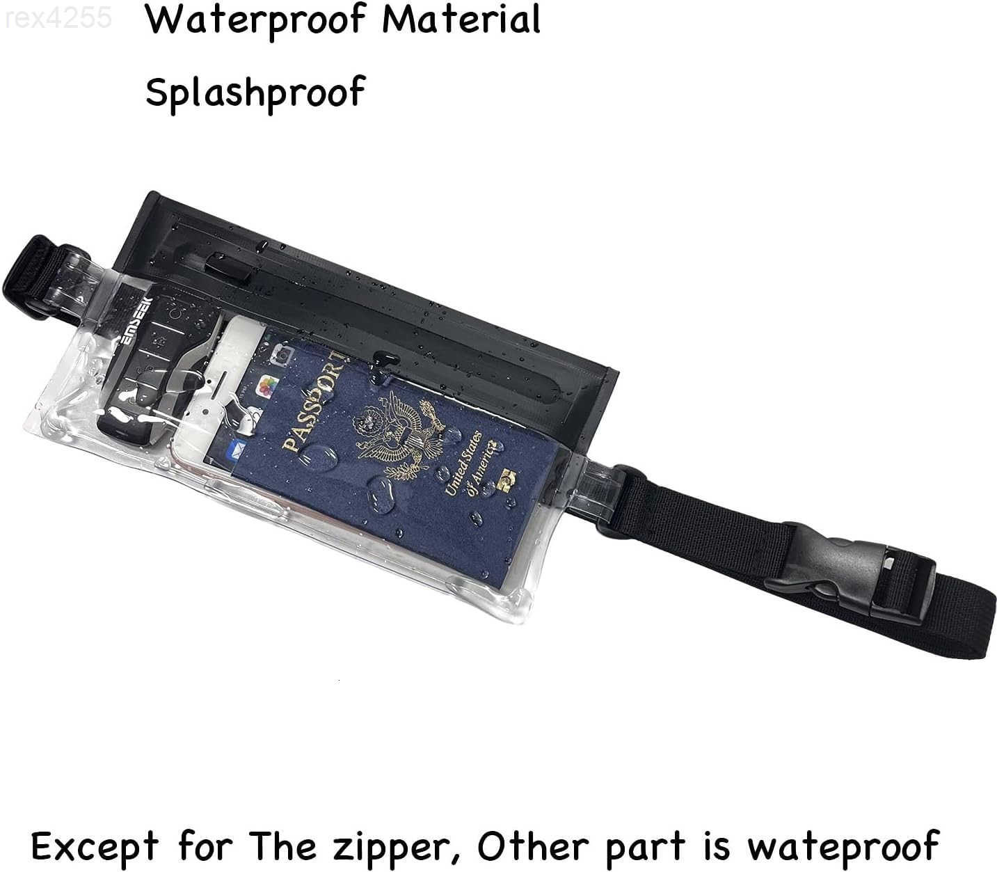 Small Crossbody Bag Travel Fanny Pack Water Resistant Chest Bag Waist Pouch for Biking Running Walking Workout Sports Event ClearW250912