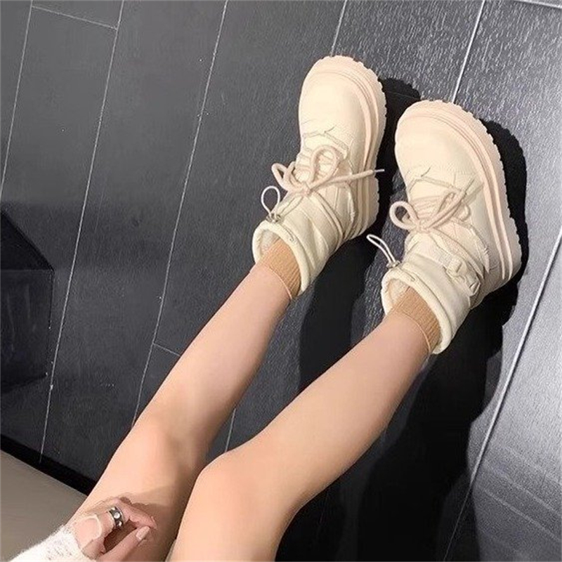 Free shipping designer Boots Thick soled snow boots for women in winter with plush thick cotton shoes waterproof anti slip Martin boots