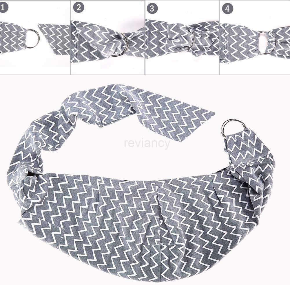 Small Pet Sling CarrierHands Free Reversible Pet Papoose Bag Tote Bag with a Pocket Safety Belt Dog Cat for Outdoor Travel Gray StripeW250912