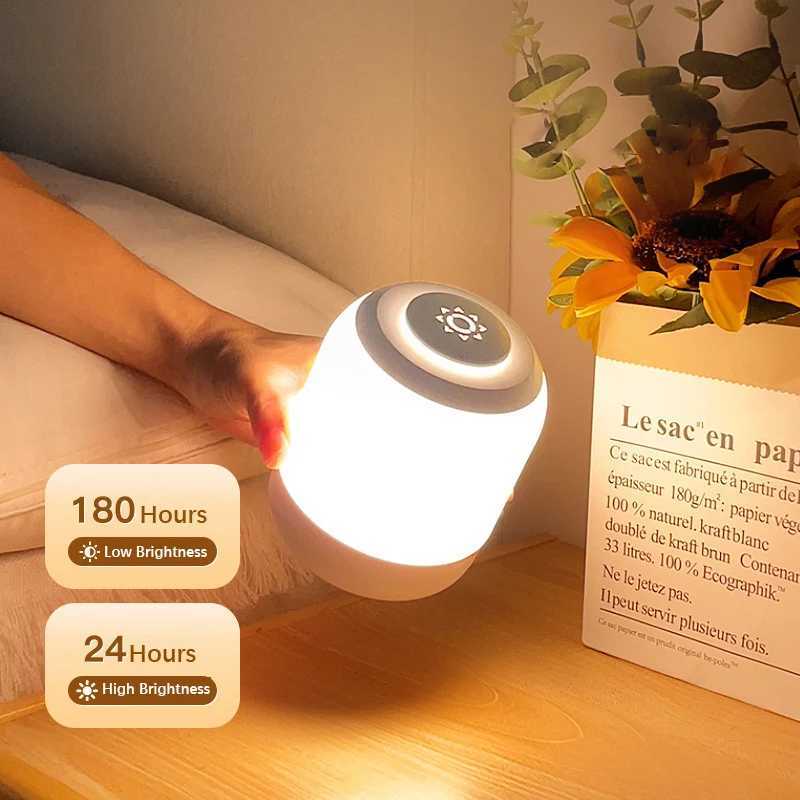 LED Night Lights 3 Brightness USB Rechargeable Table Lamp Portable Bedside Light for BedroomGarageBedroom Study Room C251122