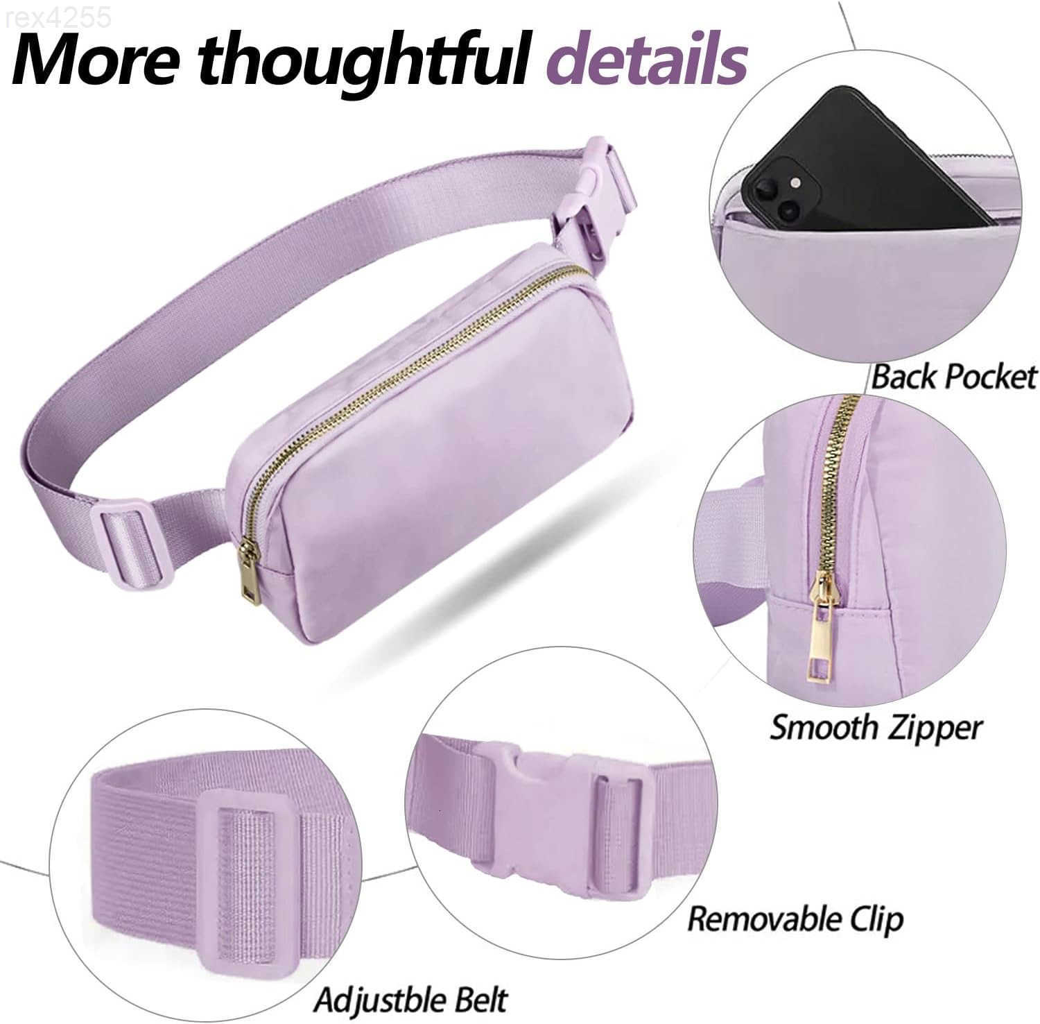 Belt Bag for Women Cross Body Fanny Pack Fashion Waist Packs Everywhere Belt Bag with Adjustable Strap Gifts for Teen Girls Women Men LavenderW250911