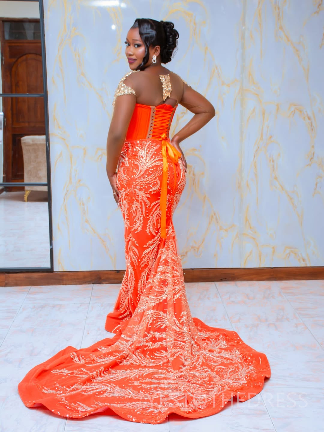 2025 Mermaid Plus Size Aso Ebi Prom Dresses For Black Women Robe De Mariee Formal Gowns Illusion Beaded Lace Sheer Neck Birthday Second Reception Gown