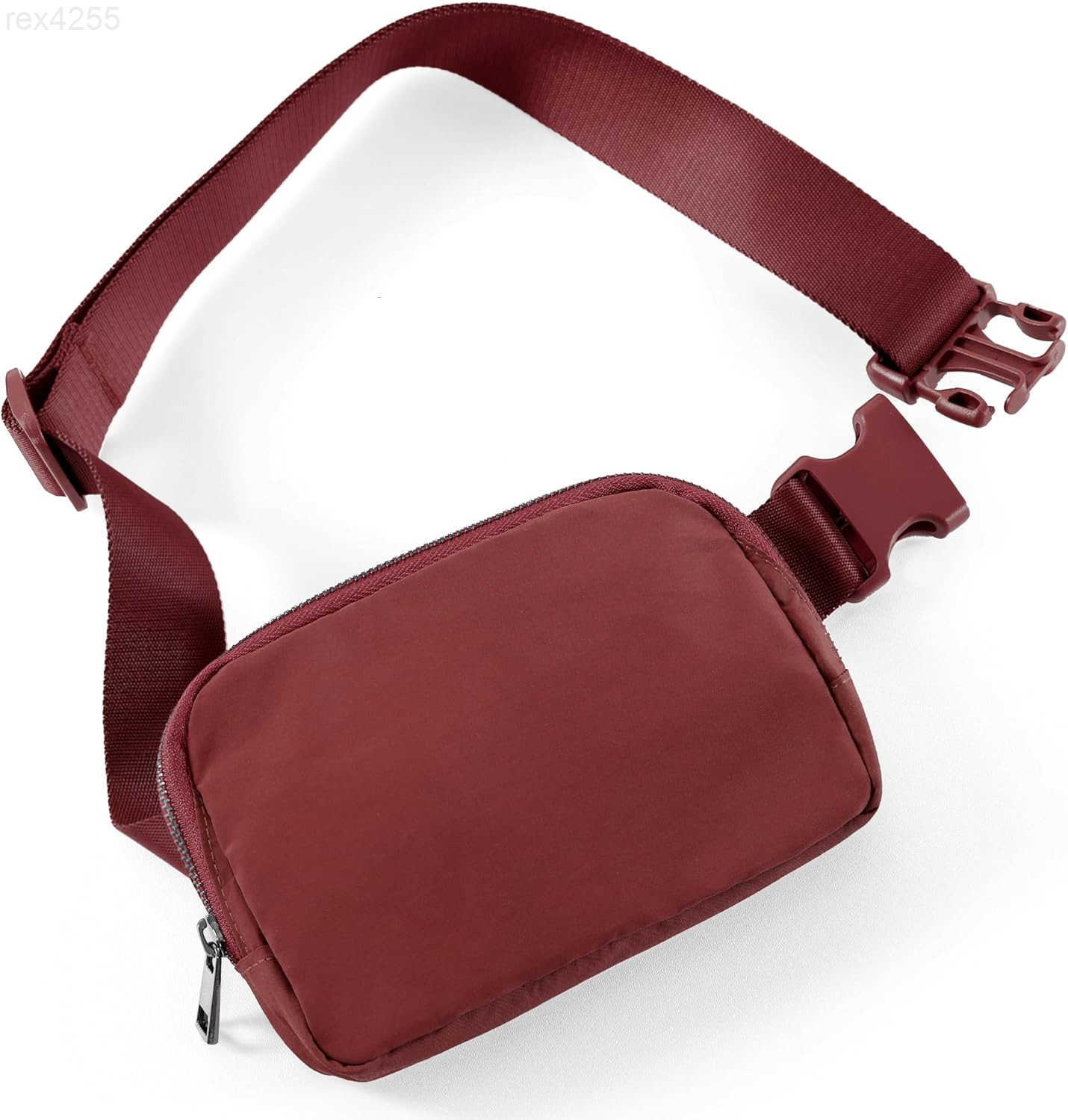 Unisex Mini Belt Bag with Adjustable Strap Small Fanny Pack for Workout Running Traveling Hiking RedW250912