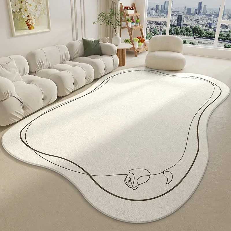 Rugs Living Room Rug Large Area Soft Fluffy Carpet Home Decoration White Floor Mats Bedroom Bedside Mat Shaggy C250912