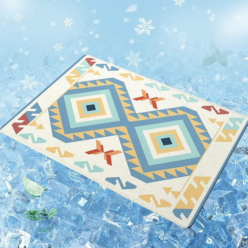 50*70cm Summer Cooling Mat Sleeping Pad Pet blanket Water Absorption Top Materials Safe Easy Carry EZ Clean. Keep Cooling for Pets Kids and Adults.