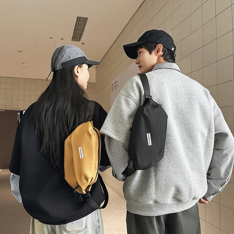 Foreign Trade Style Luxury Bag Personality Chest Bag Couple Street Trend Designer Bag Simple Cycling Crossbody Bag Outdoor Sports Free Shipping Phone 