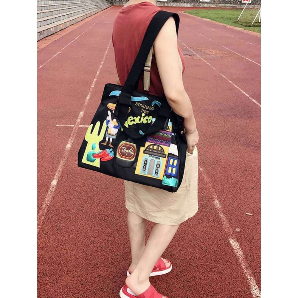 Designer Bag Tote Bag Shoulder Bag Niche Designer For Women New Color Block Embroidered Handbag Large Capacity Shoulder Tote Bag