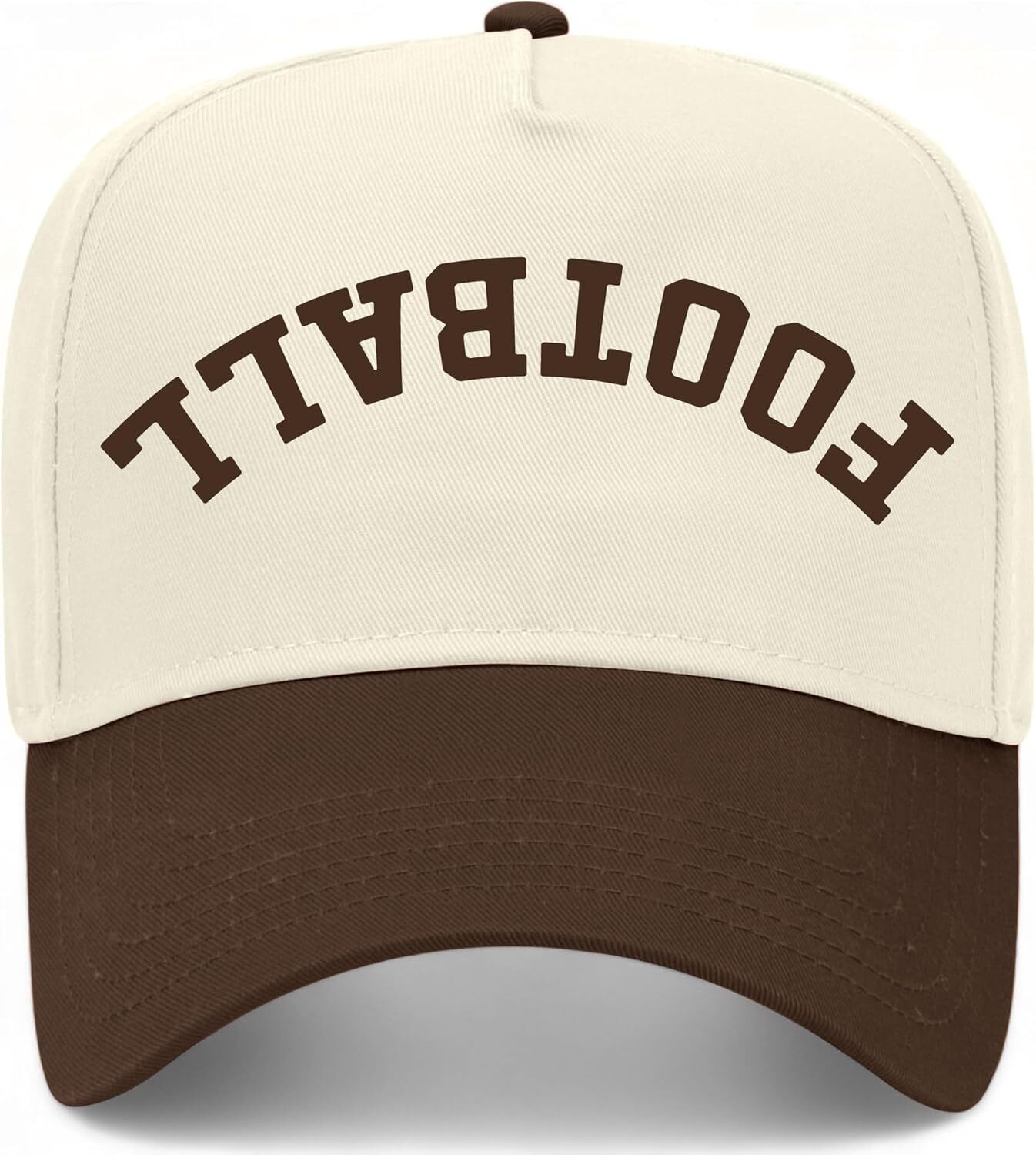Football Upside Down Reversed Vintage Trucker | Premium Snapback Baseball Hat for Men & Women