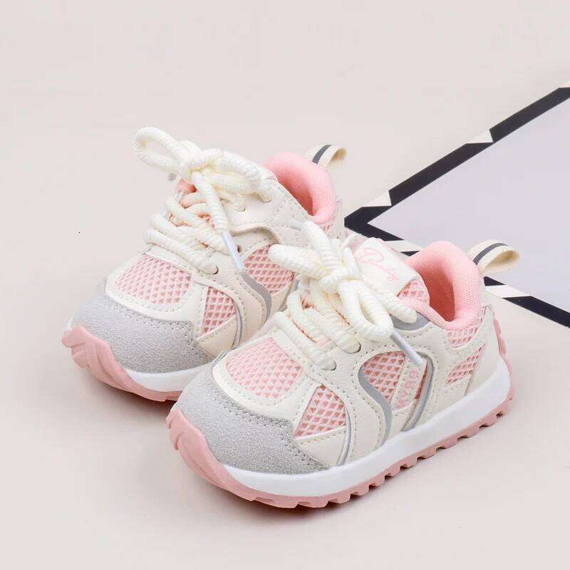 Boys Girls Spring and Summer Mesh Single New Soft Bottom Non-slip Walking 1-2 Years Old Baby Trend Casual Shoes