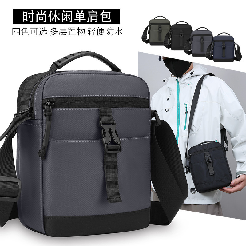 Casual Summer Men S Multi Layer Single Shoulder Crossbody Bag Lightweight Waterproof Oxford Cloth Korean Style Trendy Luxury Bag Bag Designer Free Shi