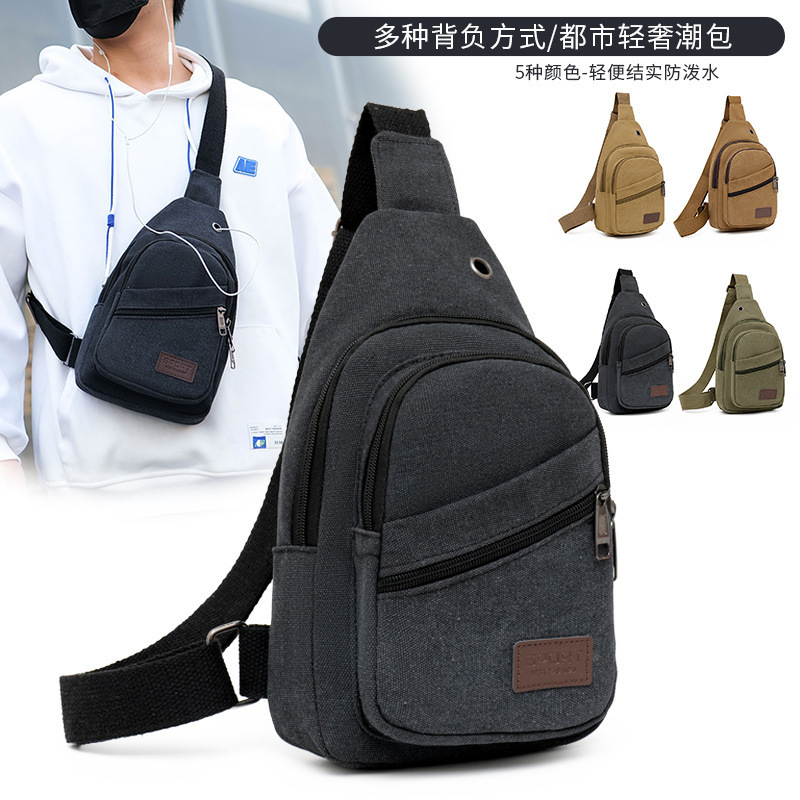 Men S Free Shipping Chest Bag Designer Bag Large Capacity Canvas Wear Resistant Fashion Crossbody Bag Single Shoulder Luxury Bag Men S Bag Wallet Orga