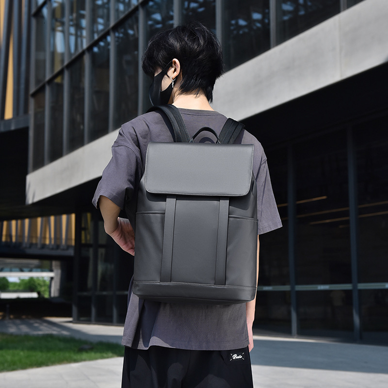 New Men S Backpack Business Fashion Travel Luxury Bag Lightweight Designer Free Shipping Bag Large Capacity High End Feel Men S Bag Student Bag
