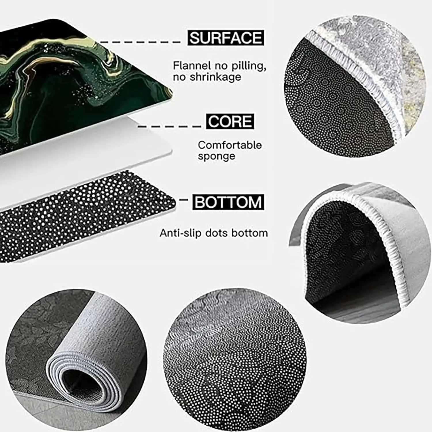 VIKAMA Pink Modern Minimalist Crystal Fleece Carpet for Bedroom Living Room Sofa Side Blanket AntiSlip Soft Home Decoration C250912