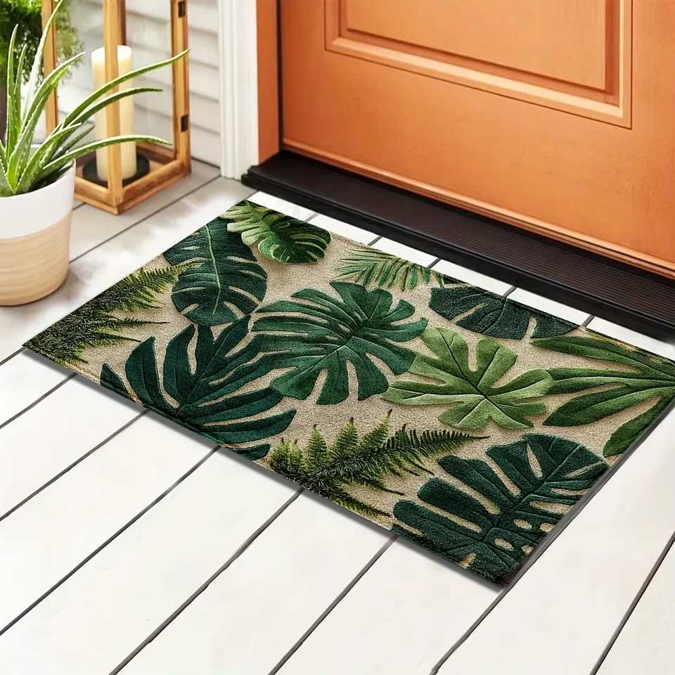 VIKAMA Colorful Flower Carpet Doormat Waterproof Door Mat Bedroom Sofa Carpet Floor Mat Soft Bedside Rugs Home Decoration C250912