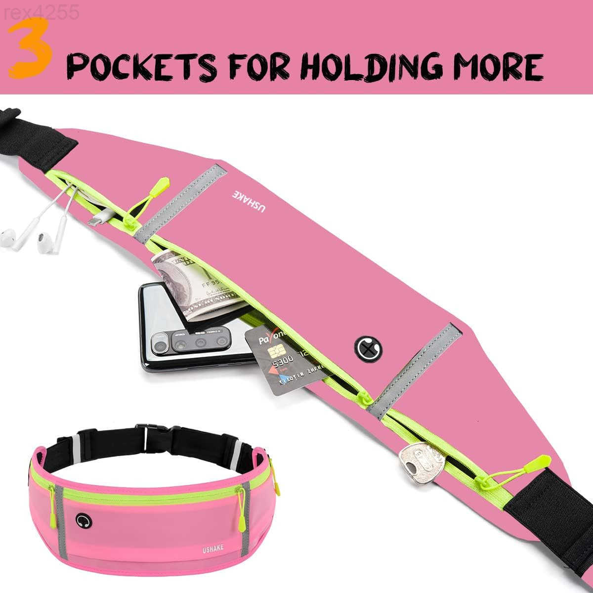 Slim Running Belt Workout Fanny Pack for Men WomenExercise Waist Pack for iPhone Holder Runner Belt for Running Walking Cycling Camping GymW250911