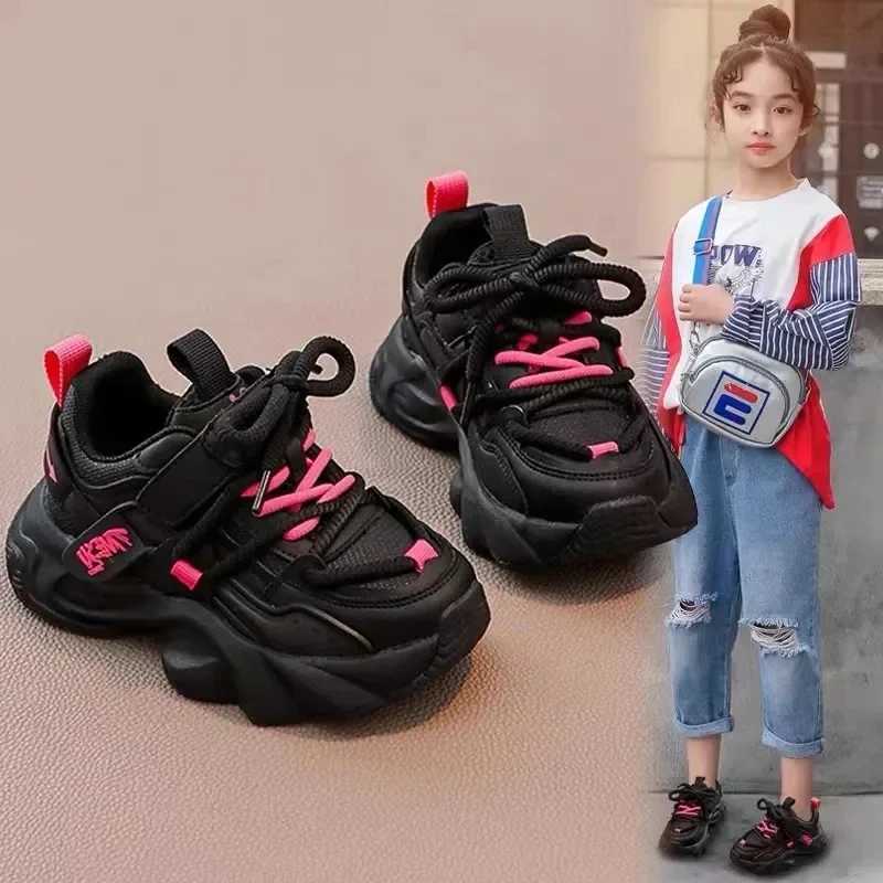 2024 Children Sneakers for Girls Autumn New Fashion Korean Style Soft Comfortable Casual Versatile Keep Warm Cotton Chic Shoes Y250912