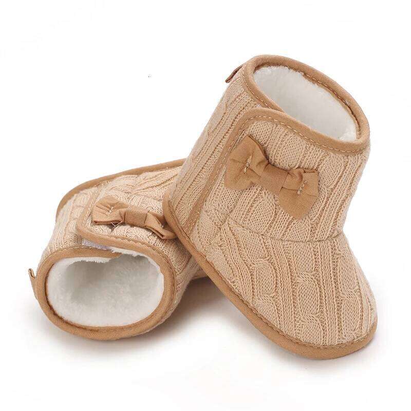 Winter Soft Boots Children's Warm Shoes Solid Color Fashion First Step 0-18M Kids Footwear Comfortable And Cozy