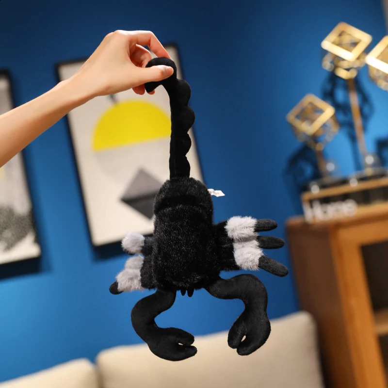 Cute Scorpion Plush Toy Lifelike Scorpion Plush Pendant Soft Creeping Trick Toy Adventure Enthusiast Gift Halloween Decor 250912