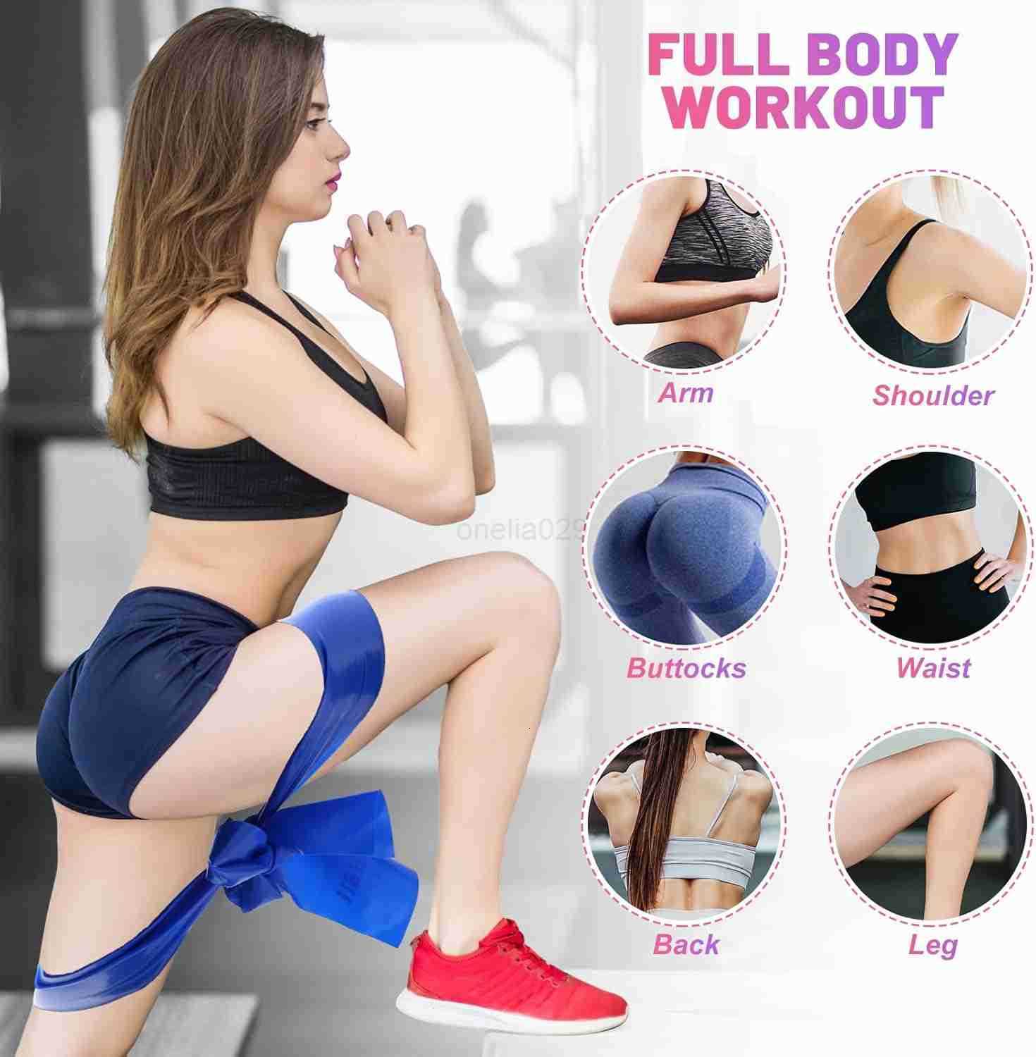 5 Pcs Resistance Bands Professional Exercise Bands Elastic Stretch Bands for Fitness Yoga Pilates Stretching Strength Training Workout Bands for Women