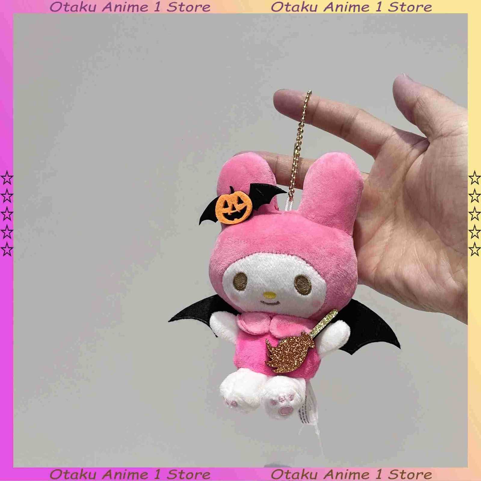 Sanrio KAWaii Hello KitTY Kuromi Halloween Pendant Melody Keychain Bag Decoration Mini Doll Holiday Gift for Girl - view 7