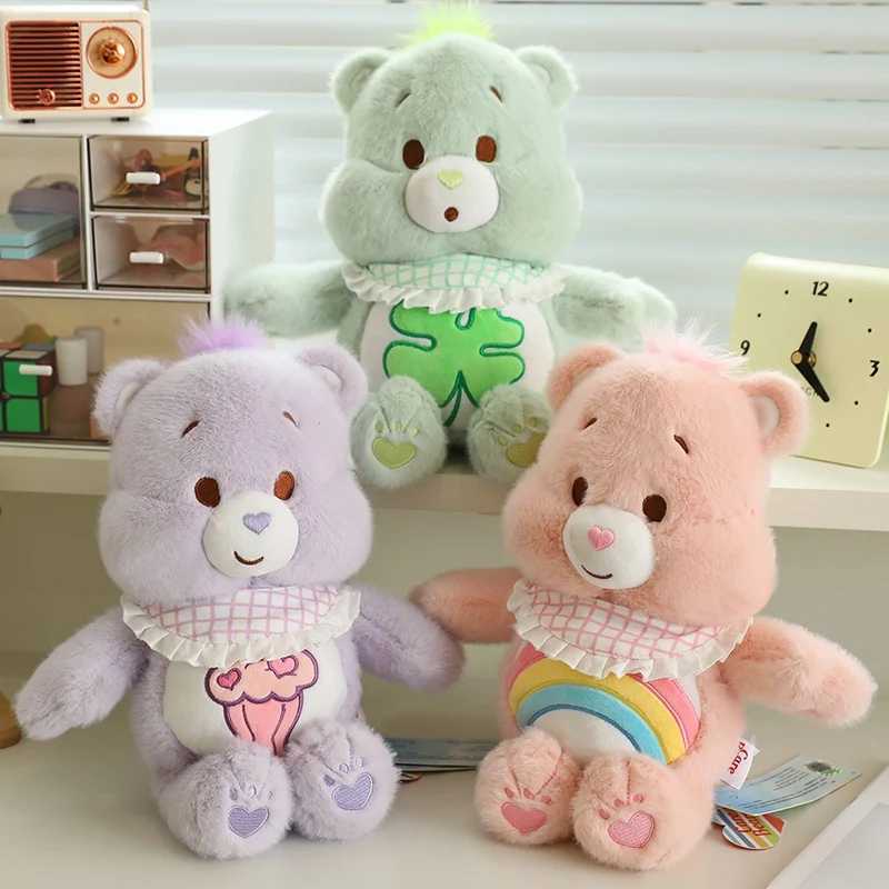 33cm Plush Soft Stuffed Bib Bear Animal Toy Plushie Kawaii Bear Sleeping Toys Home Decor For Boys Girl Gifts C250912