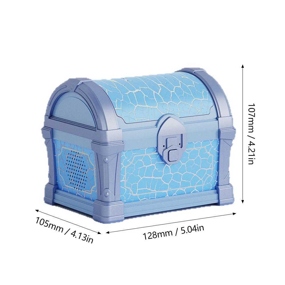 Treasure Chest Projector Night Light Bluetooth Speaker Galaxy Aurora Projection Lamp Ambient Northern Light For Room Decoration C251122