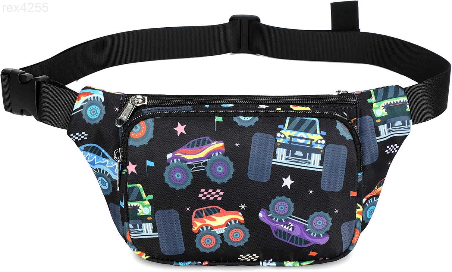 Fanny Pack Belt Bag Boys Crossbody Bag Waist Pack Hip Pack Boys Lightweight Chest Bag Monster Truck BlackW250912