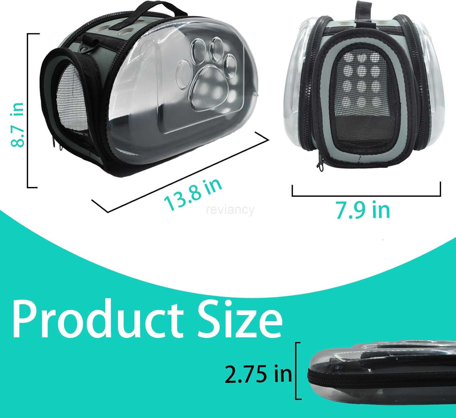 Carrier Bag for Guinea PigPortable Small Animal Carriers PouchOutgoing Rabbit Travel Carrying Case with 10PCS Disposable Underpads Breathable Transpar