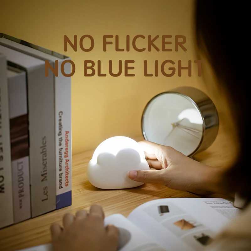 Cloud Night Light Mini USB Wireless Adorable Cloud Shape LED Night Light For Bedroom Baby Children Creative Gift C251122