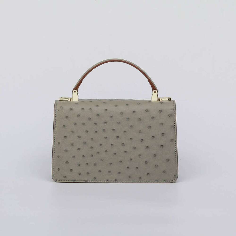 2025 New Fashion Ostrich Women's Handbag Genuine Leather Lady Shoulder Leisure Crossbody Bag For Women 45