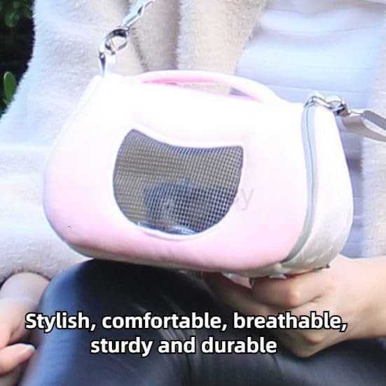 Small Pet Carrier Bag with Adjustable Shoulder Strap Hamster Travel Cage Breathable Carrier Portable Travel Carrier for Birds Sugar Glider Golden Hams