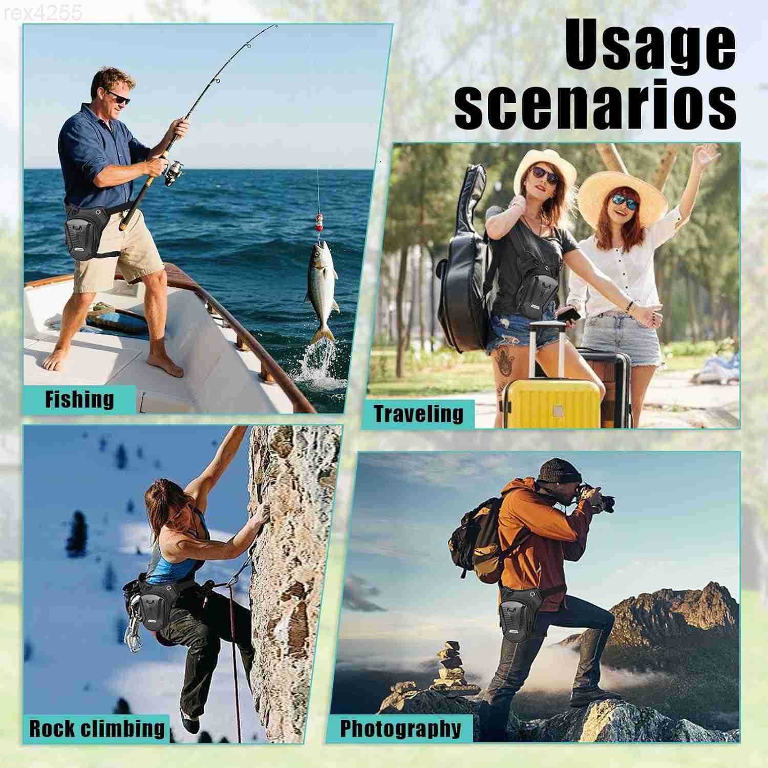 Leg Bag Thigh Bag for Riding Drop Leg Pouch for Men Womenwith Removable Straps Waterproof Fanny Pack Phone PurseTravel Hiking Cycling OutdoorBlackW250