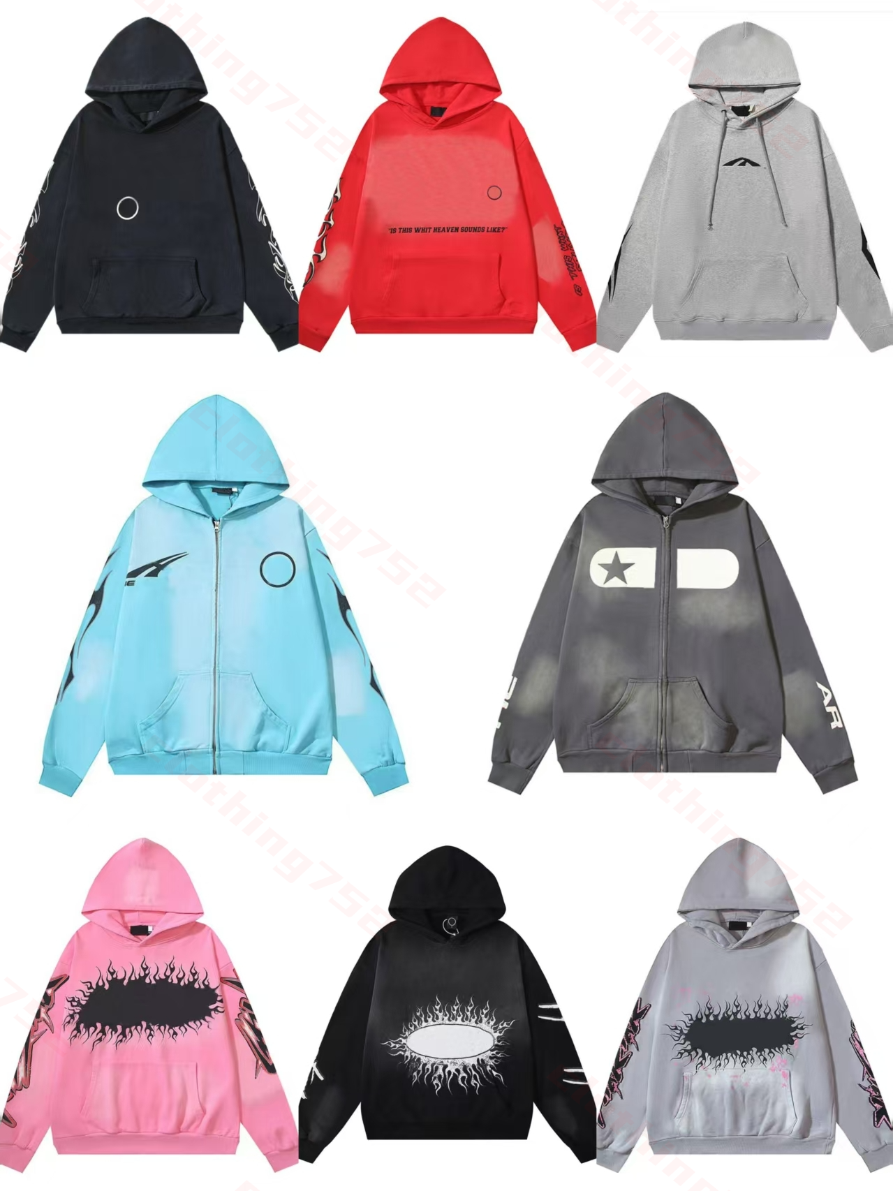 mens hoodie designer hoodie men clothes Hip hop graffiti pattern high quality vintage printed washed hoodie for men and women sports casual loose hoodie US size S-XL