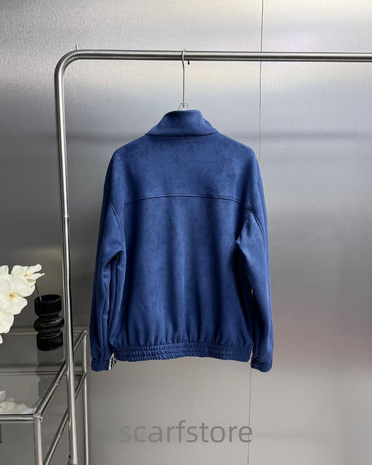 Mens Designer Pilot Jacket Fleece-Lined Cuffs with Letter Embroidery Fall/Winter Fashion Baseball Jacket