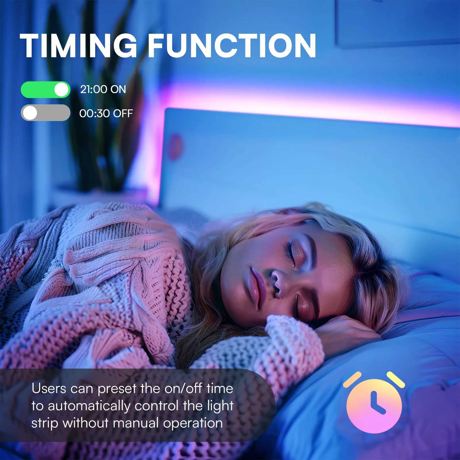 260200130100 feet 80604030 meter LED light bar smart light bar with app control remote RGB LED bedroom home decorative C250912