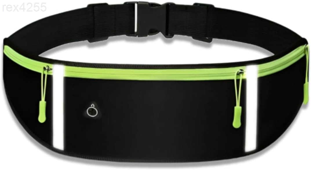 Slim Running Belt for Women Men Adjustable Waist Pack for Phone Keys Cards and Cash Ideal Fanny Pack During the Running Workouts Hiking and TravelW250