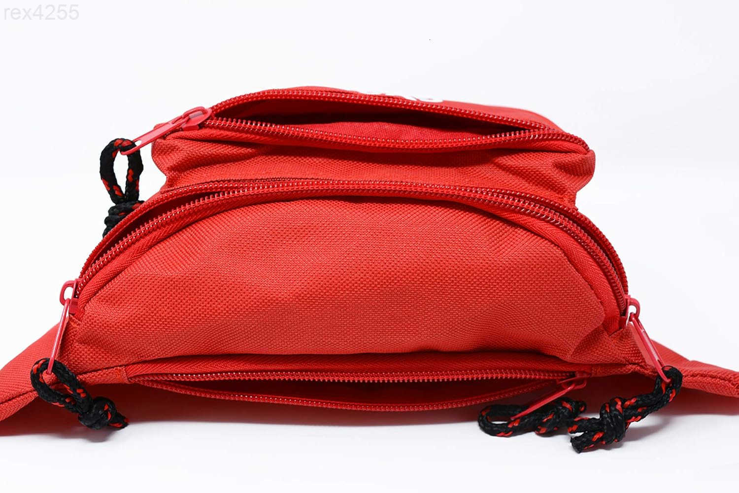 Guard Fanny Pack Whistle with Lanyard Equipment Set First Aid Hip Pack with Adjustable Strap and 3 Zipper PocketsW250912