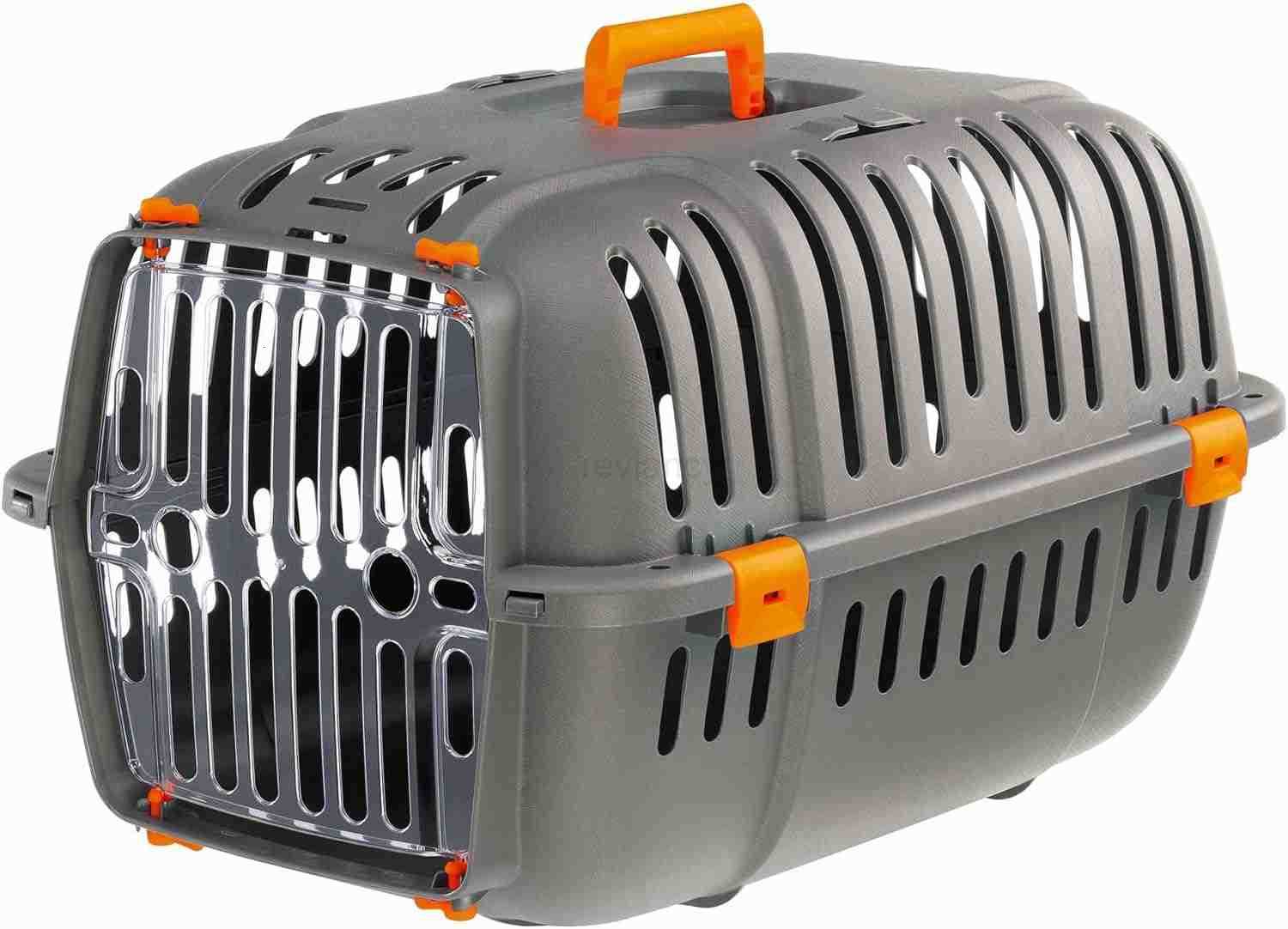 Jet Pet Carrier Value Dog Carrier Suitable for Toy Dog Breeds Small Cats Assembled Dimensions are 1851L x 126W x 1142H inches GrayW250912