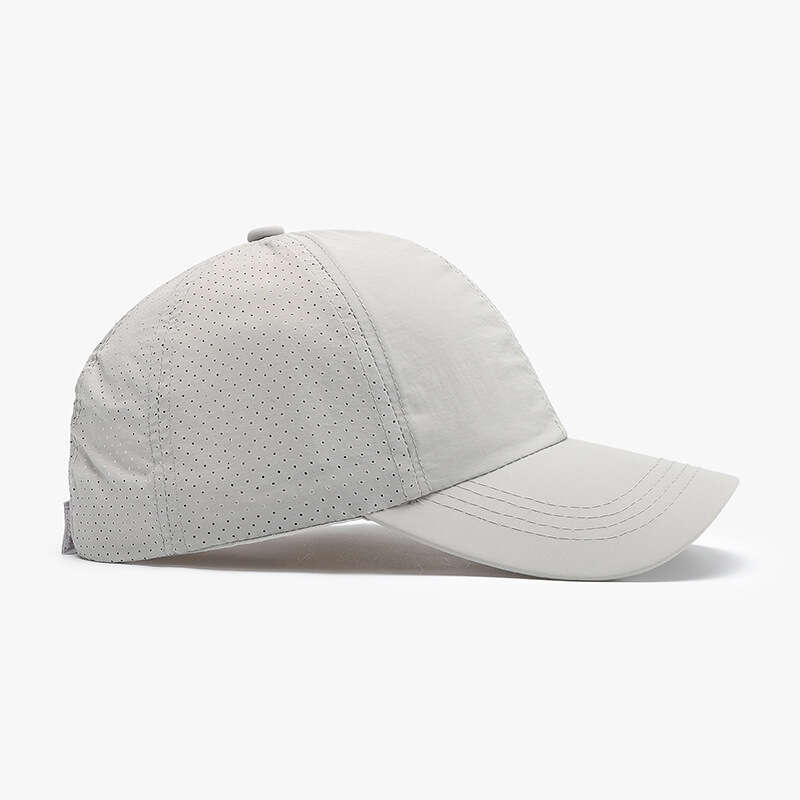 Plain Soft Top Quick-Dry Baseball for Women, Summer Cross Leak Ponytail Thin Breathable Mesh Outdoor Sun Protection Duckbill Cap