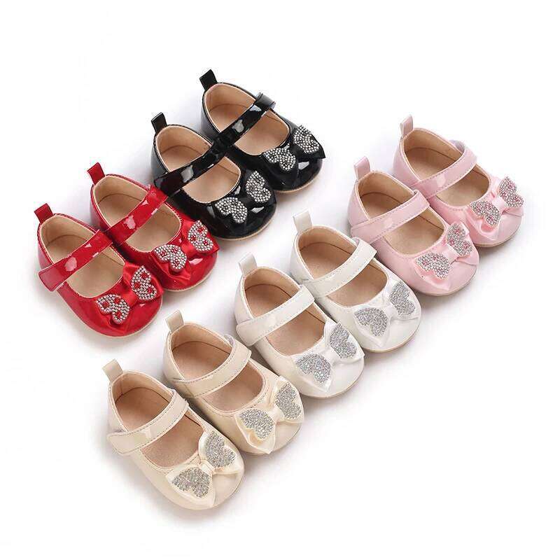 "Baby's First Walkers Soft Leather Crib Shoes for Newborn Toddler Girls Non-Slip Sole | Breathable & Comfortable"