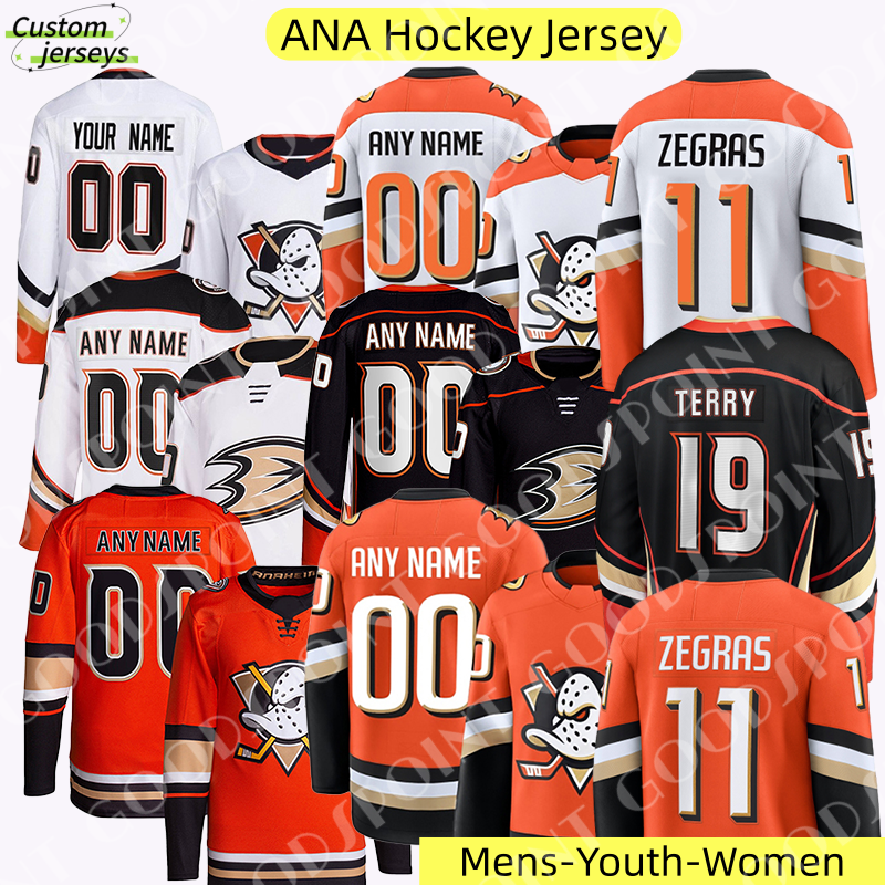 hockey jersey #11 Trevor Zegras ducks jersey Troy Terry Frank Vatrano Leo Carlsson Beckett Sennecke Lukas Dostal John Gibson Charlie 2025 mens youth Hockey Jerseys