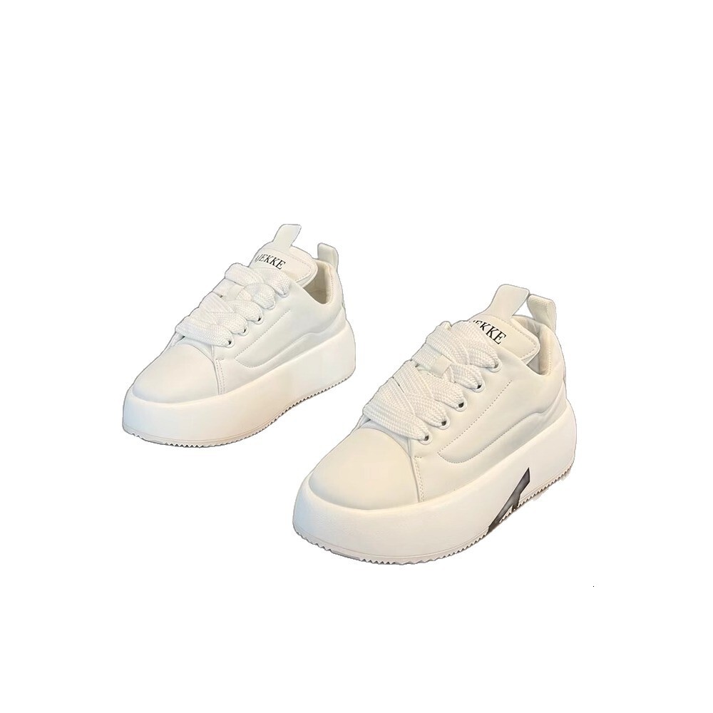 TOP Designer 2025 New Men's Low-top Thick-soled Height-increasing White Shoes Fashion Versatile Solid Color Autumn Men's Shoes Flat Shoes 24