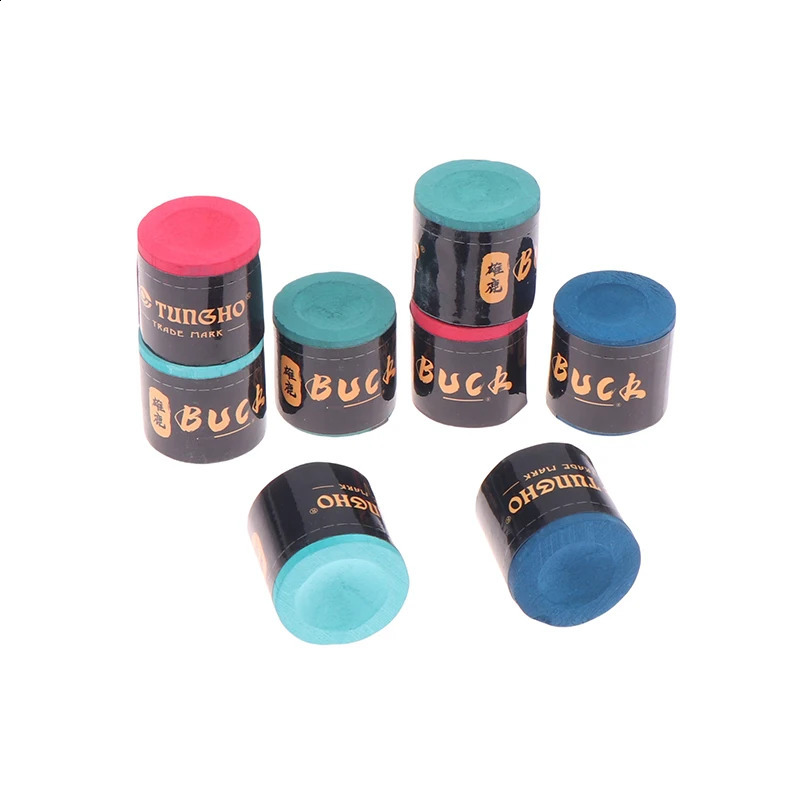 2Pcs Cylindrical Billiard Chalks Pool Cue Stick Rubbing Powder Snooker Table Billiards Supplies Antiskid Device Tool 250912
