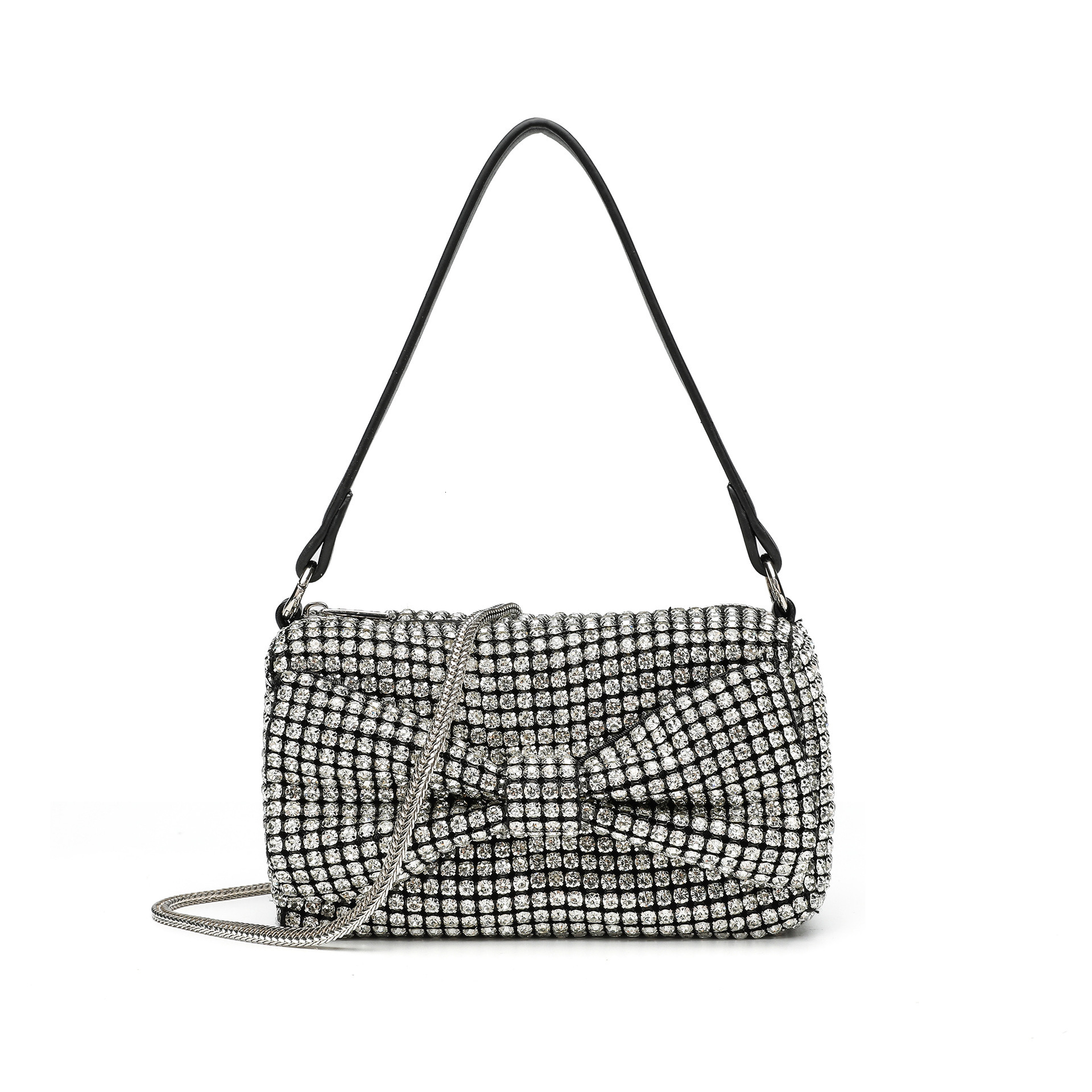 TB BHULAMTE designer bag 2025 Cross-Border New Classic Small Luxury bag Square Bag Bowknot Evening Handbag Rhinestone Clutch Shoulder Bag Full Rhinest